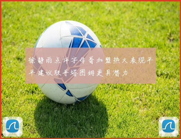 徐静雨点评字母哥加盟热火表现平平建议联手塔图姆更具潜力